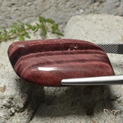 Tiger's Eye Matrix Gemstone in 30.5 x 20.6 mm Size for Sale, Tiger's Eye Matrix Stone in Brown Color