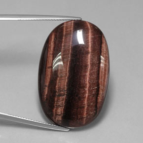 42.21 ct Multicolor Tiger's Eye Matrix Gemstone, Tiger's Eye Matrix Gem in Oval Cabochon Shape for Sale.