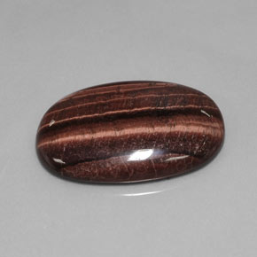 42.21 ct Multicolor Tiger's Eye Matrix Stone, Natural Tiger's Eye Matrix in Oval Cabochon Shape for Sale