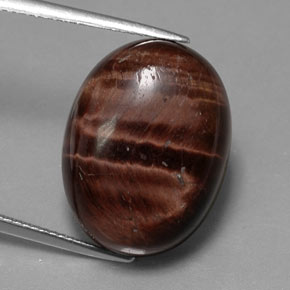 21.49 ct Multicolor Tiger's Eye Matrix Gemstone, Tiger's Eye Matrix Gem in Oval Cabochon Shape for Sale.