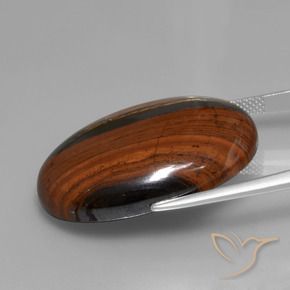 Tiger's Eye Matrix Gemstone in 30 x 22 mm (calibrated) Size for Sale, Tiger's Eye Matrix Stone in Multicolor Color