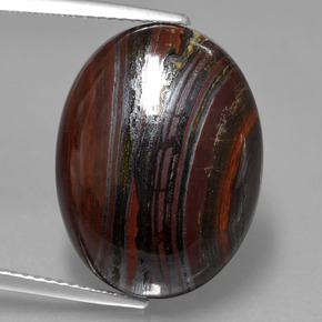 18.7ct Oval Cabochon Multicolor Tiger's Eye Matrix for sale thumb image of 18.7ct Oval Cabochon Multicolor Tiger's Eye Matrix (ID: 405802)