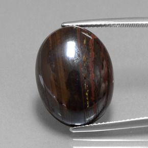 23ct Oval Cabochon Multicolor Tiger's Eye Matrix for sale thumb image of 23ct Oval Cabochon Multicolor Tiger's Eye Matrix (ID: 405931)