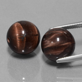 Multicolor Tiger's Eye Matrix Gem - 12.6ct Drilled Sphere (ID: 422945)