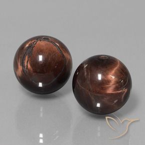 40.23 ctw Multicolor Tiger's Eye Matrix Stones, Natural Tiger's Eye Matrix in Drilled Sphere Shape for Sale