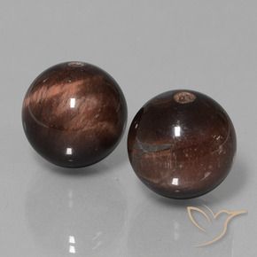 39.56 ctw Multicolor Tiger's Eye Matrix Stones, Natural Tiger's Eye Matrix in Drilled Sphere Shape for Sale