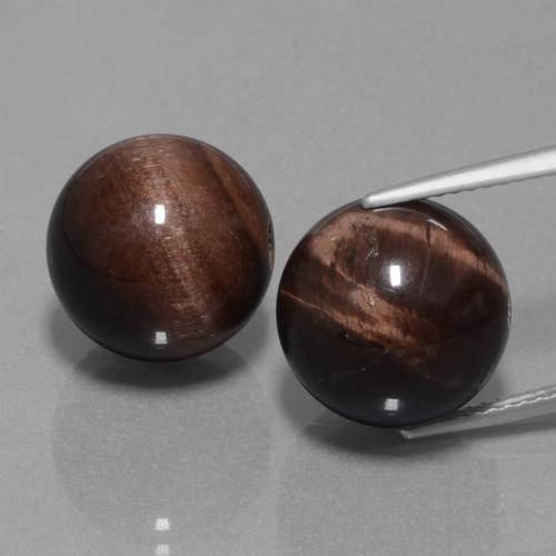 Multicolor Tiger's Eye Matrix Gem - 12.4ct Drilled Sphere (ID: 422971)