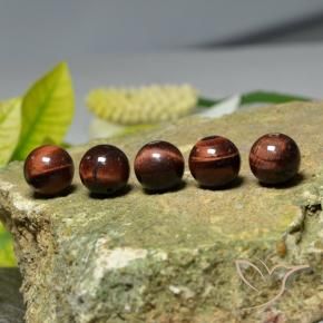 Tiger's Eye Matrix Gemstones in 10.5 mm Size for Sale, Tiger's Eye Matrix Stones in Multicolor Color