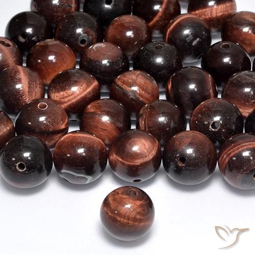 10.7mm Sphere / Ball Multicolor Tiger's Eye Matrix - Weight avg. 7.67ct each, 10.7mm Tiger's Eye Matrix selling By Piece, Color: Multicolor, Clarity: Opaque, Natural untreated Gemstone, Mohs Hardness 6.5 - 7 suitable for daily wear jewelry, Photo A