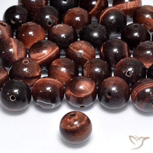 Tiger's Eye Matrix Gemstones in 11 mm (calibrated) Size for Sale, Tiger's Eye Matrix Stones in Multicolor Color