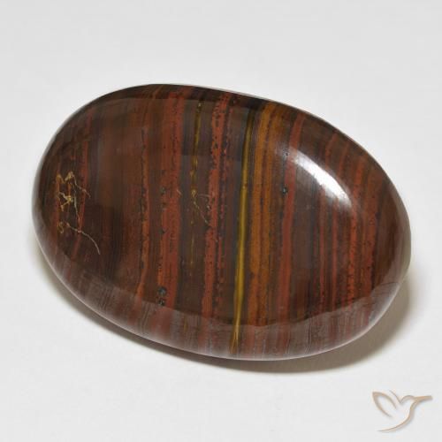 76.48 ct Multicolor Tiger's Eye Matrix Stone, Natural Tiger's Eye Matrix in Oval Cabochon Shape for Sale
