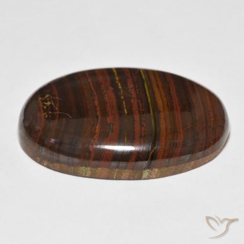 Tiger's Eye Matrix Gemstone in 36.4 x 24.2 mm Size for Sale, Tiger's Eye Matrix Stone in Multicolor Color