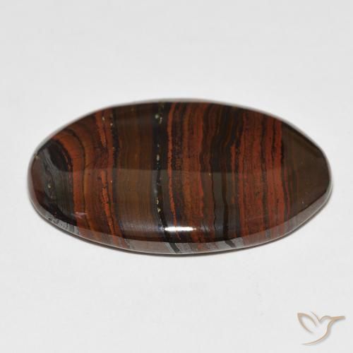 Tiger's Eye Matrix Gemstone in 32.5 x 23.1 mm Size for Sale, Tiger's Eye Matrix Stone in Multicolor Color