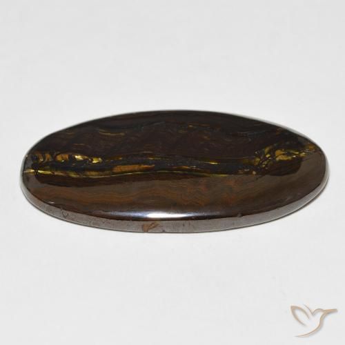 Tiger's Eye Matrix Gemstone in 34.7 x 19.2 mm Size for Sale, Tiger's Eye Matrix Stone in Multicolor Color
