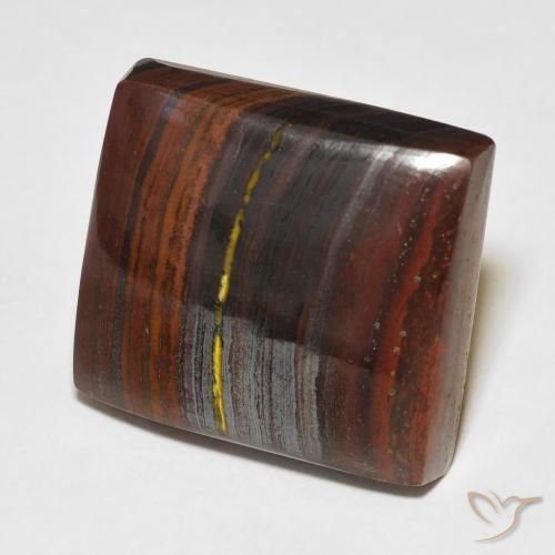 39.86 ct Multicolor Tiger's Eye Matrix Stone, Natural Tiger's Eye Matrix in Baguette Cabochon Shape for Sale