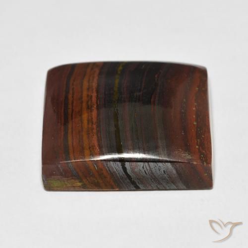 Tiger's Eye Matrix Gemstone in 21 x 19.4 mm Size for Sale, Tiger's Eye Matrix Stone in Multicolor Color