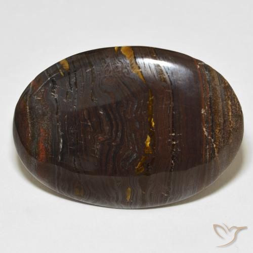 44.52 ct Oval Tiger's Eye Matrix, 36 x 26 mm From Mexico, Photo A