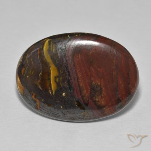 Matrice ovale in occhio di tigre da 30,34 ct, 30,7 x 22,6 mm dal Messico, Photo A