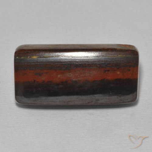 Matrice occhio di tigre baguette da 15,91 ct, 19,9 x 9,3 mm dal Messico, Photo A