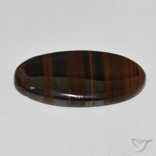 Tiger's Eye Matrix Gemstone in 34 x 20 mm Size for Sale, Tiger's Eye Matrix Stone in Multicolor Color