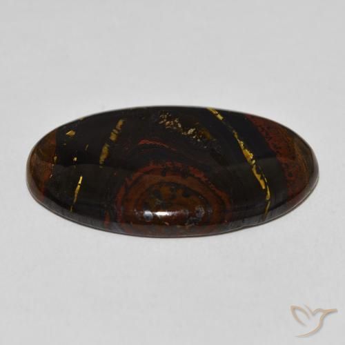 Tiger's Eye Matrix Gemstone in 32.9 x 20.9 mm Size for Sale, Tiger's Eye Matrix Stone in Multicolor Color