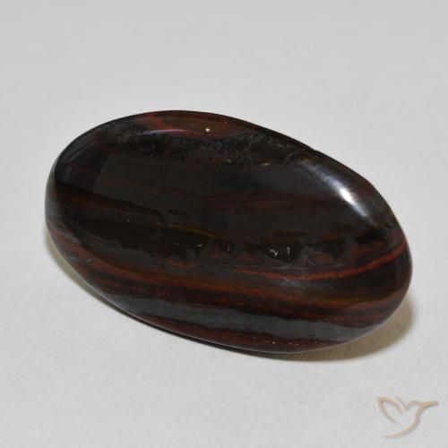 29.81 ct Multicolor Tiger's Eye Matrix Stone, Natural Tiger's Eye Matrix in Oval Cabochon Shape for Sale