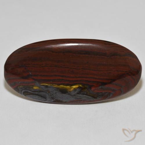 33.09ct Natural Multicolor Tiger's Eye Matrix, Oval, Opaque
