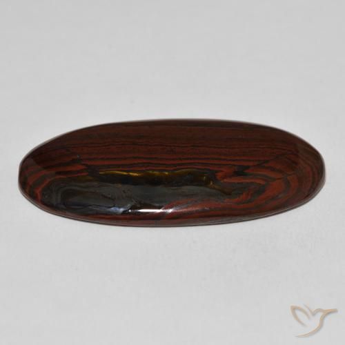 Tiger's Eye Matrix Gemstone in 41 x 20.5 mm Size for Sale, Tiger's Eye Matrix Stone in Multicolor Color