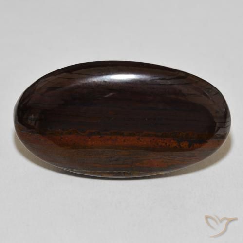 46.28 ct Oval Tiger's Eye Matrix, 36 x 19.9 mm From Mexico, Photo A