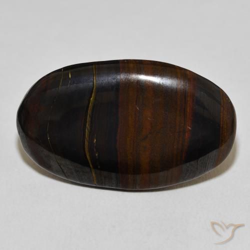 30.78 ct Oval Tiger's Eye Matrix, 32.2 x 19.3 mm From Mexico, Photo A