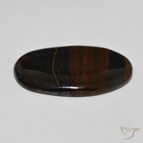 Tiger's Eye Matrix Gemstone in 32.2 x 19.3 mm Size for Sale, Tiger's Eye Matrix Stone in Multicolor Color