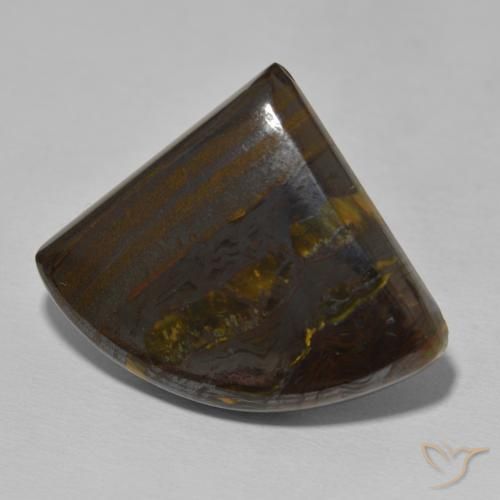 40.69 ct Multicolor Tiger's Eye Matrix Stone, Natural Tiger's Eye Matrix in Fancy Cabochon Shape for Sale
