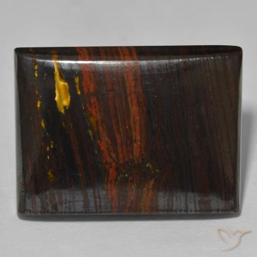 47.43ct Natural Multicolor Tiger's Eye Matrix, Baguette, Opaque
