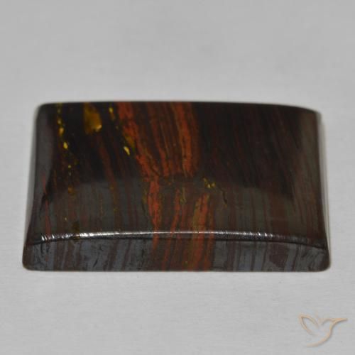 Tiger's Eye Matrix Gemstone in 28.8 x 21.6 mm Size for Sale, Tiger's Eye Matrix Stone in Multicolor Color