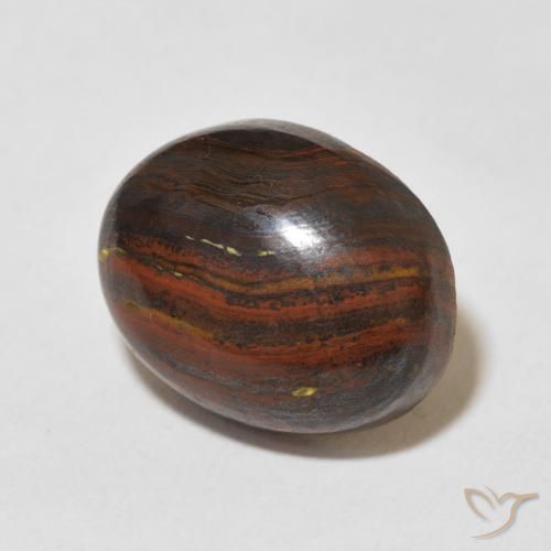12.50 ct Multicolor Tiger's Eye Matrix Stone, Natural Tiger's Eye Matrix in Oval Cabochon Shape for Sale