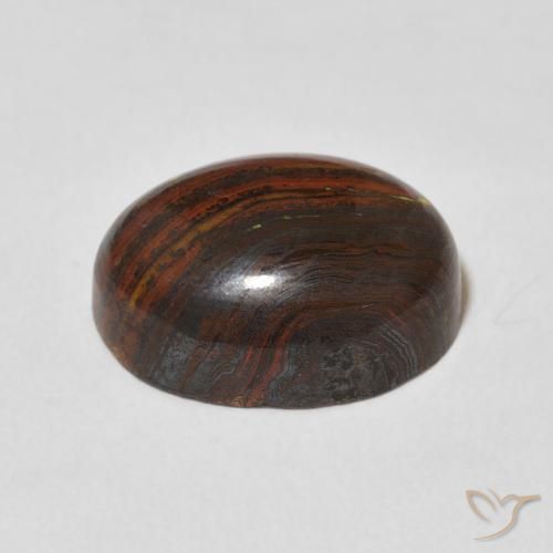 Tiger's Eye Matrix Gemstone in 15.9 x 12.5 mm Size for Sale, Tiger's Eye Matrix Stone in Multicolor Color