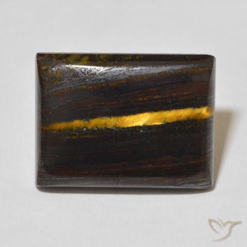 23.57ct Natural Multicolor Tiger's Eye Matrix, Baguette, Opaque