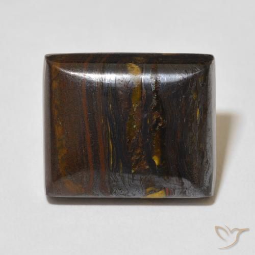 27.25ct Natural Multicolor Tiger's Eye Matrix, Baguette, Opaque