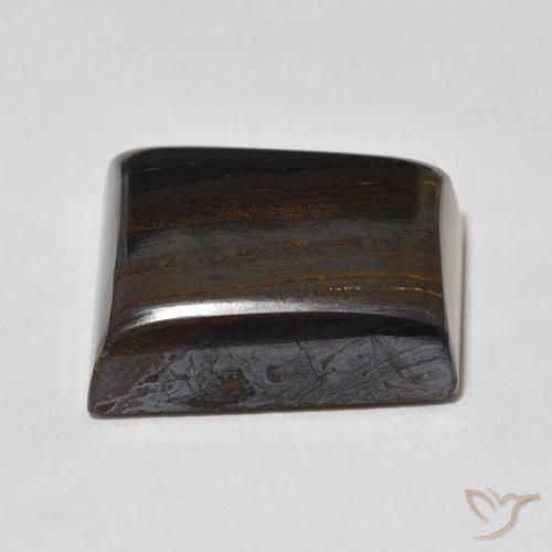 Tiger's Eye Matrix Gemstone in 18 x 15.6 mm Size for Sale, Tiger's Eye Matrix Stone in Multicolor Color