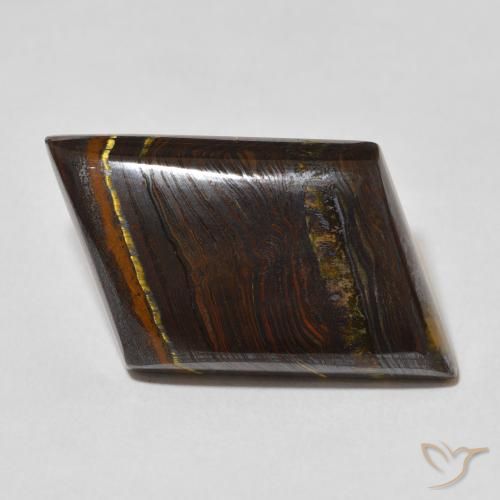 28.02ct Natural Multicolor Tiger's Eye Matrix, Fancy, Opaque