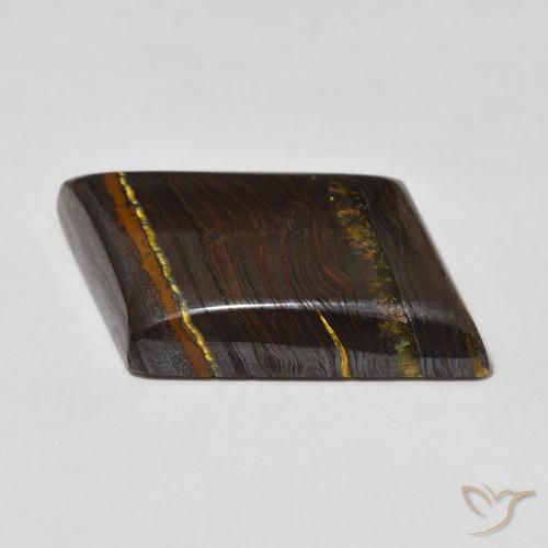Tiger's Eye Matrix Gemstone in 30 x 22 mm (calibrated) Size for Sale, Tiger's Eye Matrix Stone in Multicolor Color