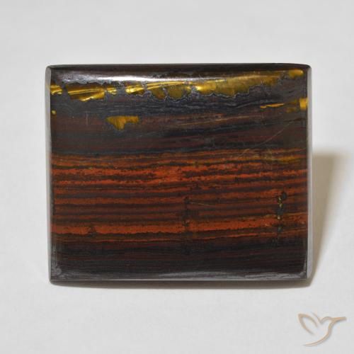 44.19ct Natural Multicolor Tiger's Eye Matrix, Baguette, Opaque