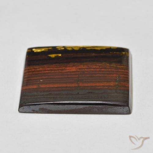 Tiger's Eye Matrix Gemstone in 28.3 x 23.2 mm Size for Sale, Tiger's Eye Matrix Stone in Multicolor Color