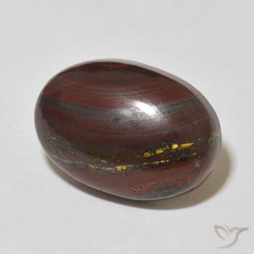 17.22 ct Multicolor Tiger's Eye Matrix Stone, Natural Tiger's Eye Matrix in Oval Cabochon Shape for Sale