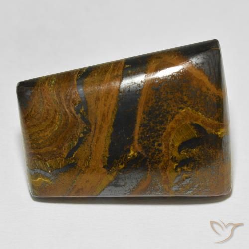 67.54 ct Baguette Tiger's Eye Matrix, 30.9 x 23.7 mm From Mexico, Photo A