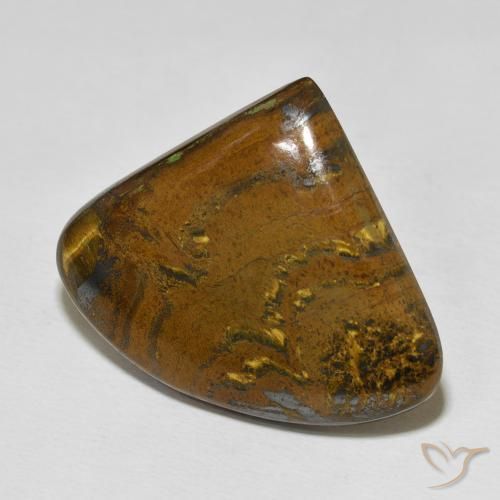 41.83 ct Multicolor Tiger's Eye Matrix Stone, Natural Tiger's Eye Matrix in Pear Cabochon Shape for Sale