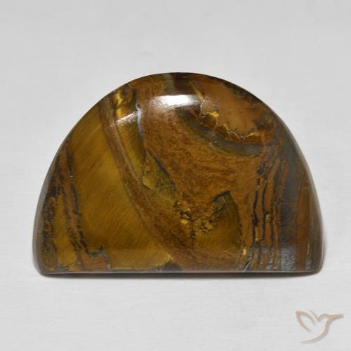 46.72ct Natural Multicolor Tiger's Eye Matrix, Fancy, Opaque