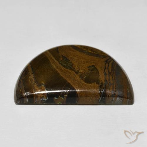 Tiger's Eye Matrix Gemstone in 34.6 x 24 mm Size for Sale, Tiger's Eye Matrix Stone in Multicolor Color