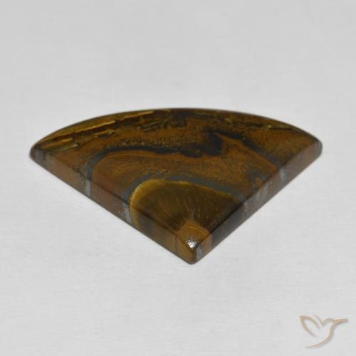 Tiger's Eye Matrix Gemstone in 36.2 x 25 mm Size for Sale, Tiger's Eye Matrix Stone in Multicolor Color