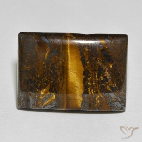 49.75 ct Baguette Tiger's Eye Matrix, 28.2 x 20.3 mm From Mexico, Photo A